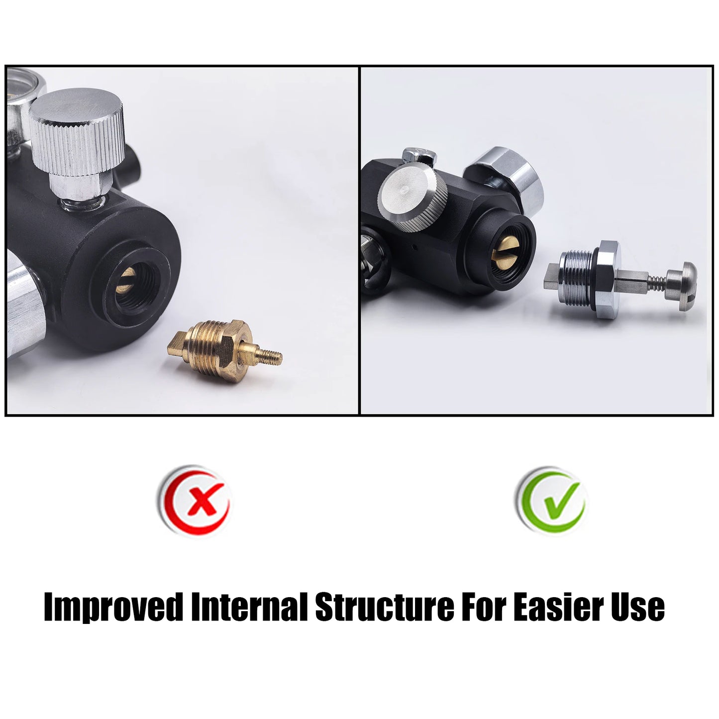 DIN Valve Fill Station Adapter 4500psi/300bar with 20inches Hose Dual Gauge for Charging Scuba Tank Diving