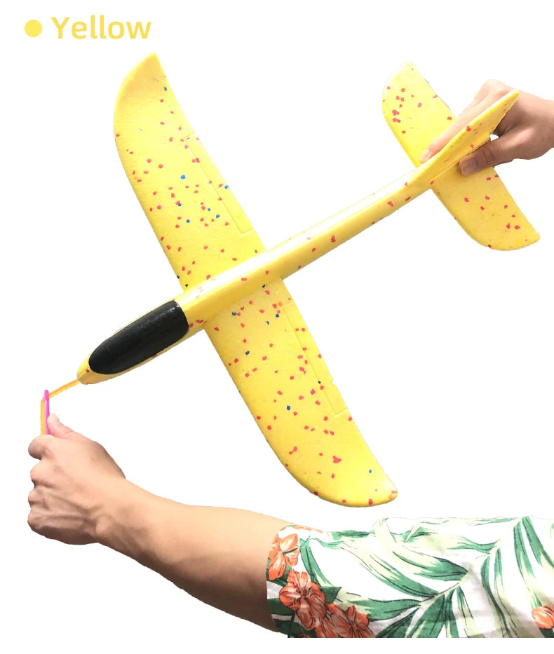 50CM Big Foam Plane Glider Hand Throw Airplane Light Inertial EPP Bubble Planes Outdoor Launch Kids Toys for Children Boys Gift ALPENZO
