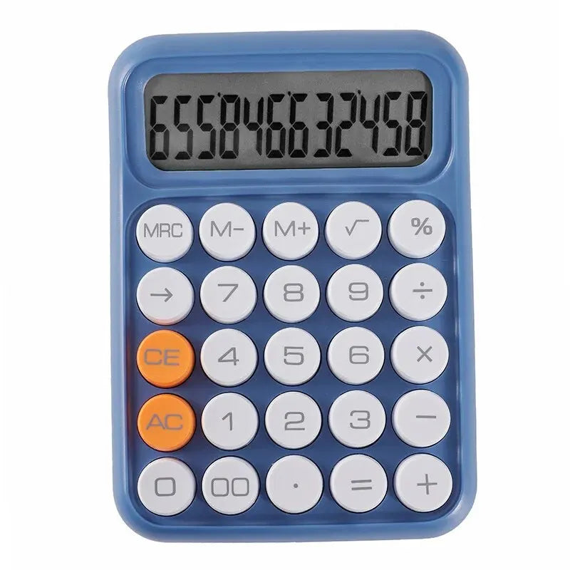 1pc Keyboard Calculator Office 12-digit Mechanical Calculator Cute Candy Color Calculator Desktop Stationery ALPENZO