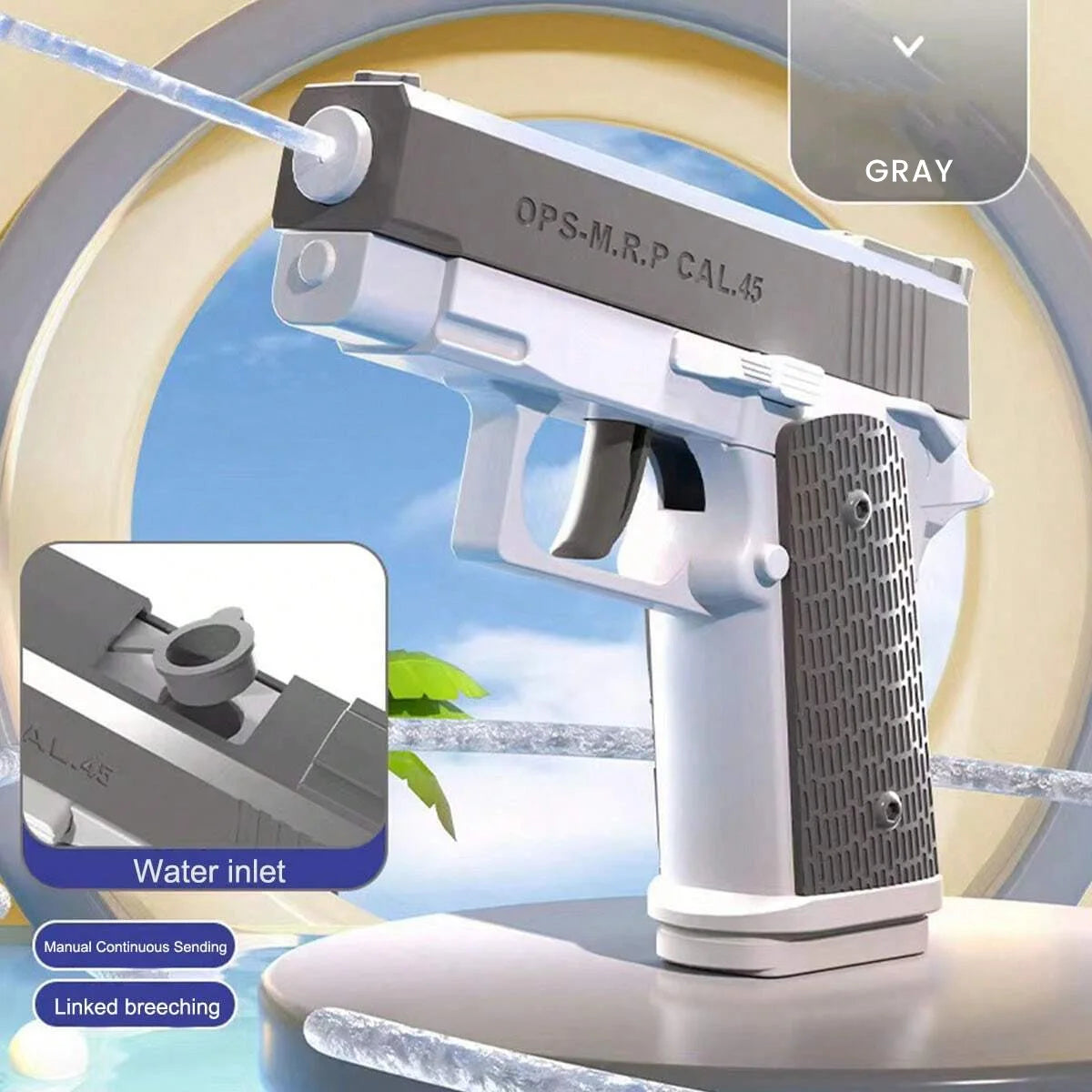 M1911 Water Guns Pistol Toy Squirt Guns, Summer Pool Beach Shooting Games Outdoor Toys, Water Blaster Pistol for Kids Adult ALPENZO