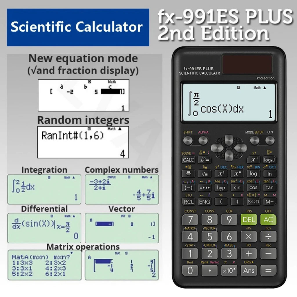 Multifunctional science function calculator-552function Specially designed for student exams, economical packaging,High-End Appe ALPENZO