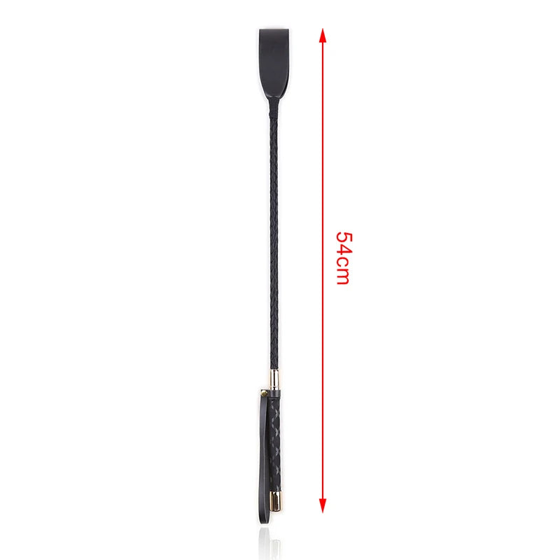 Passion Riding Training PU Leather Lightweight Durable Rattling Whip Leather Whip Equestrian Sports Outdoor Show With Handle