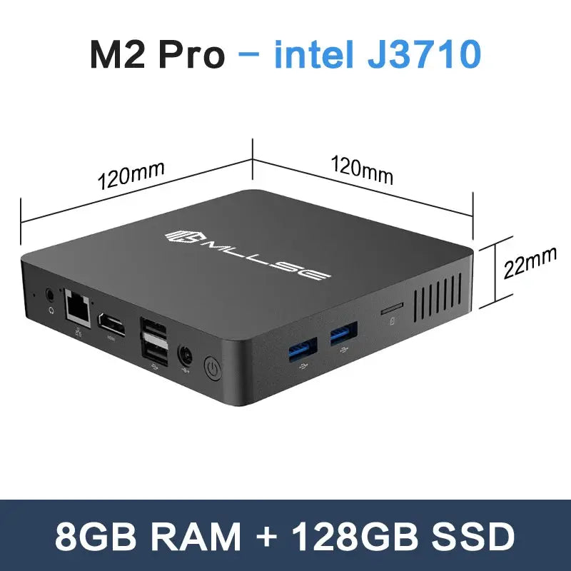 MLLSE Mini PC M2 Air Intel Gemini Lake N4000 Windows 11 6GB RAM 128GB ROM Dual-Band WiFi Bluetooth USB Mini Computer - ALPENZO