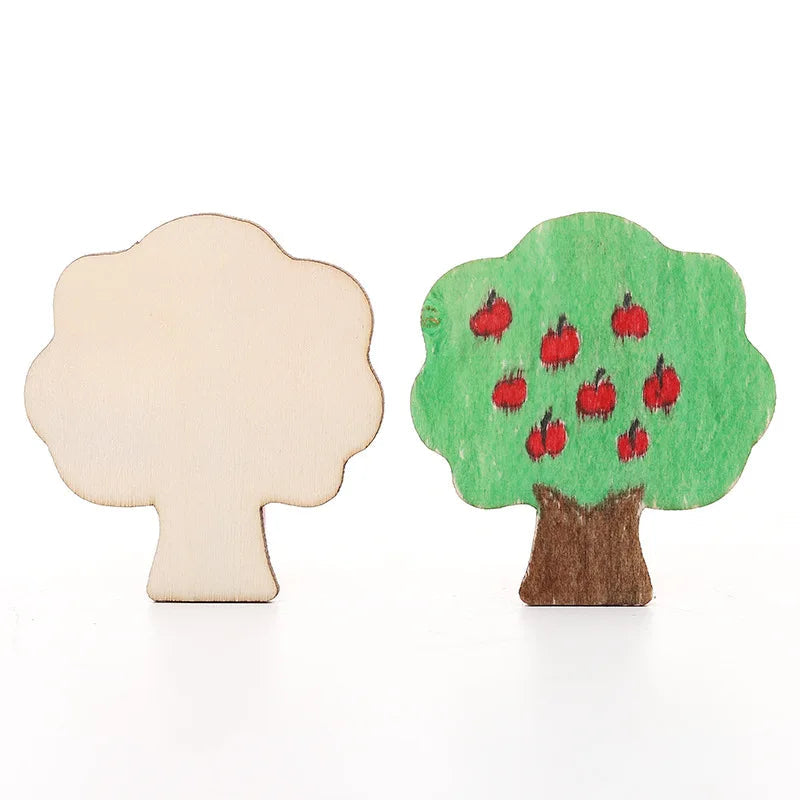 20pcs Montessori Kids Drawing Toys Wooden DIY Painting Stencils Set Craft Toy Coloring Puzzle Educational Toys For Children Gift ALPENZO