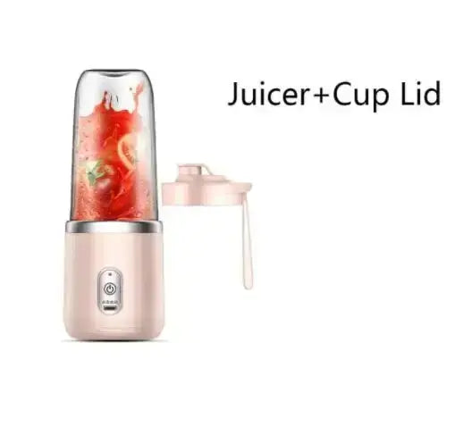 Portable Juicer Blender 400ml Electric Fruit Juicer USB Charging Lemon Orange Fruit Juicing Cup Smoothie Blender Machine 2cups - ALPENZO
