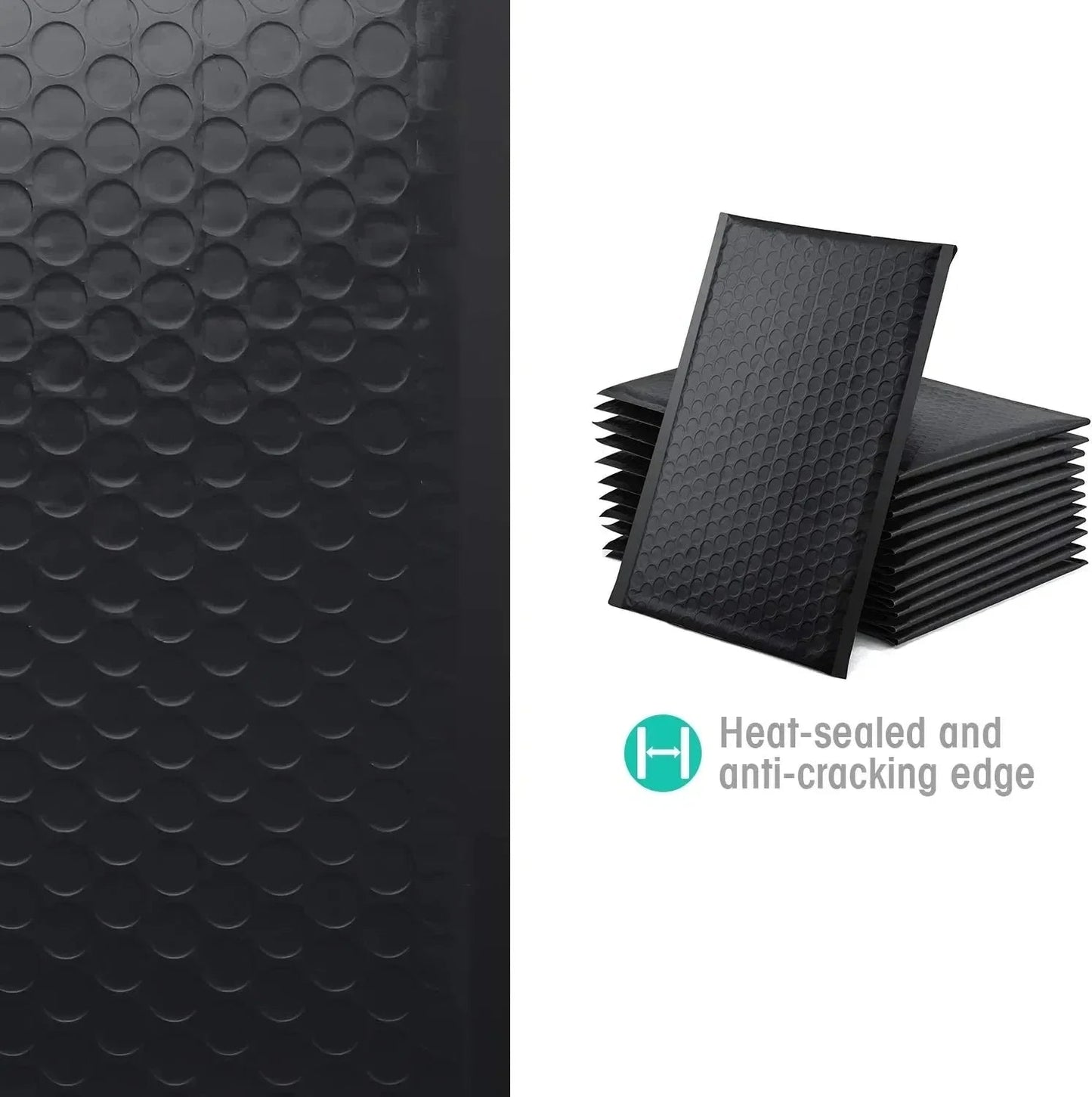 100 Pcs Black Bubble Packaging Envelope Mailing Envelopes Mailer Poly Green Envelope for Shipping Self Seal Bubble Bag Padding ALPENZO