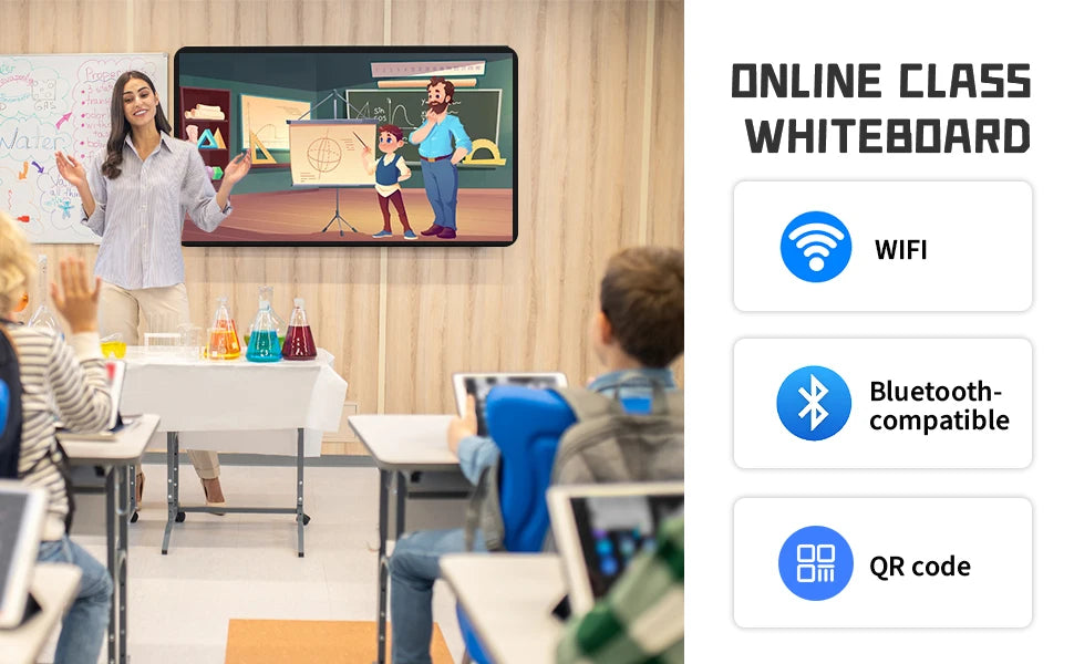 TouchWo 32 43 55 65" Interactive Whiteboard Touchscreen Monitor,All-in-One Touch Computer Smart Board For Office Classroom - ALPENZO