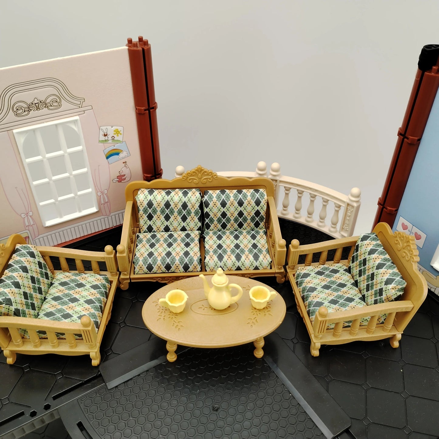 miniature items dollhouse furniture accessories living room bedroom supermarket shopping games family interaction doll kids toys ALPENZO