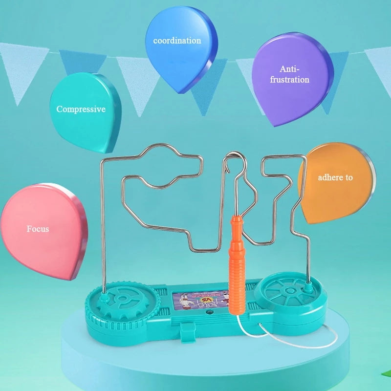 Touch Maze Game Party Funny Game Science Experiment Toys Electric Shock Toy for Kids Adults Children Study Supplies Toys