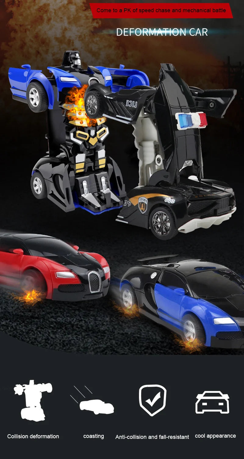 Transforming Robot With One Click Automatic Shape Conversion Boy Gift Toy Car Parent Child Interaction Model Car ALPENZO