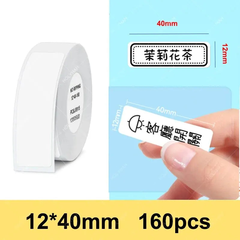 Niimbot D11 D110 D101 Mini Thermal Label Printer Paper Waterproof Anti-Oil Printing Label No Glue Scratch-Resistant Tape Sticker ALPENZO