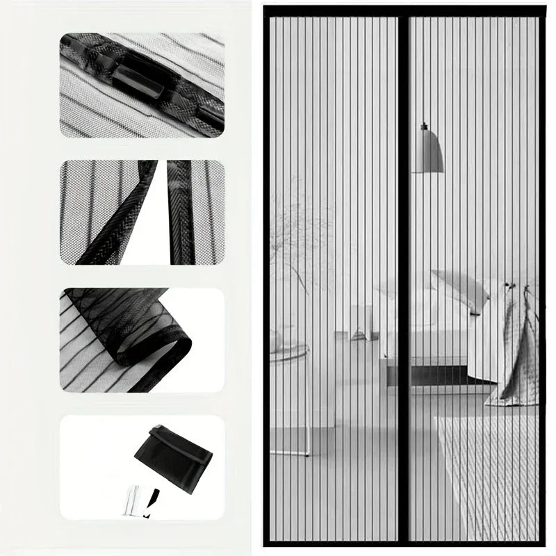 Summer Anti-mosquito Magnetic Screen Door Curtain Net Anti-insect And Fly Partition Curtain Net Automatic Closing Screen Window - ALPENZO