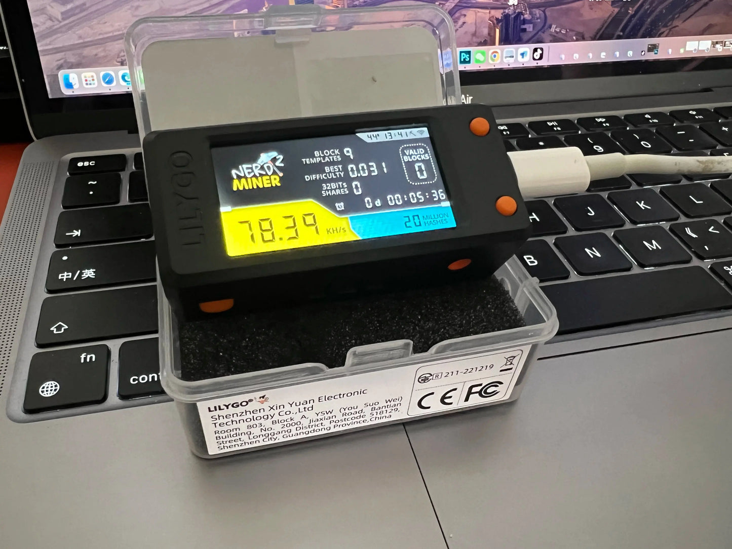Nerdminer v2 Firmware 1.6.3 Original Board T-display S3 Hashrate 78K/S BTC Lottery Solo Miner Nerd Miner - ALPENZO