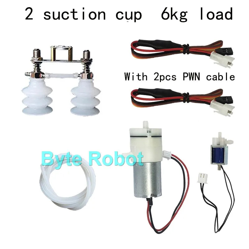 0.3/1/3/6/10/20kg Mechanical Arm Vacuum Pump Suction Cup with PWN Control Switch Sucker for Robot Arm UNO R3 Programmable Robot ALPENZO