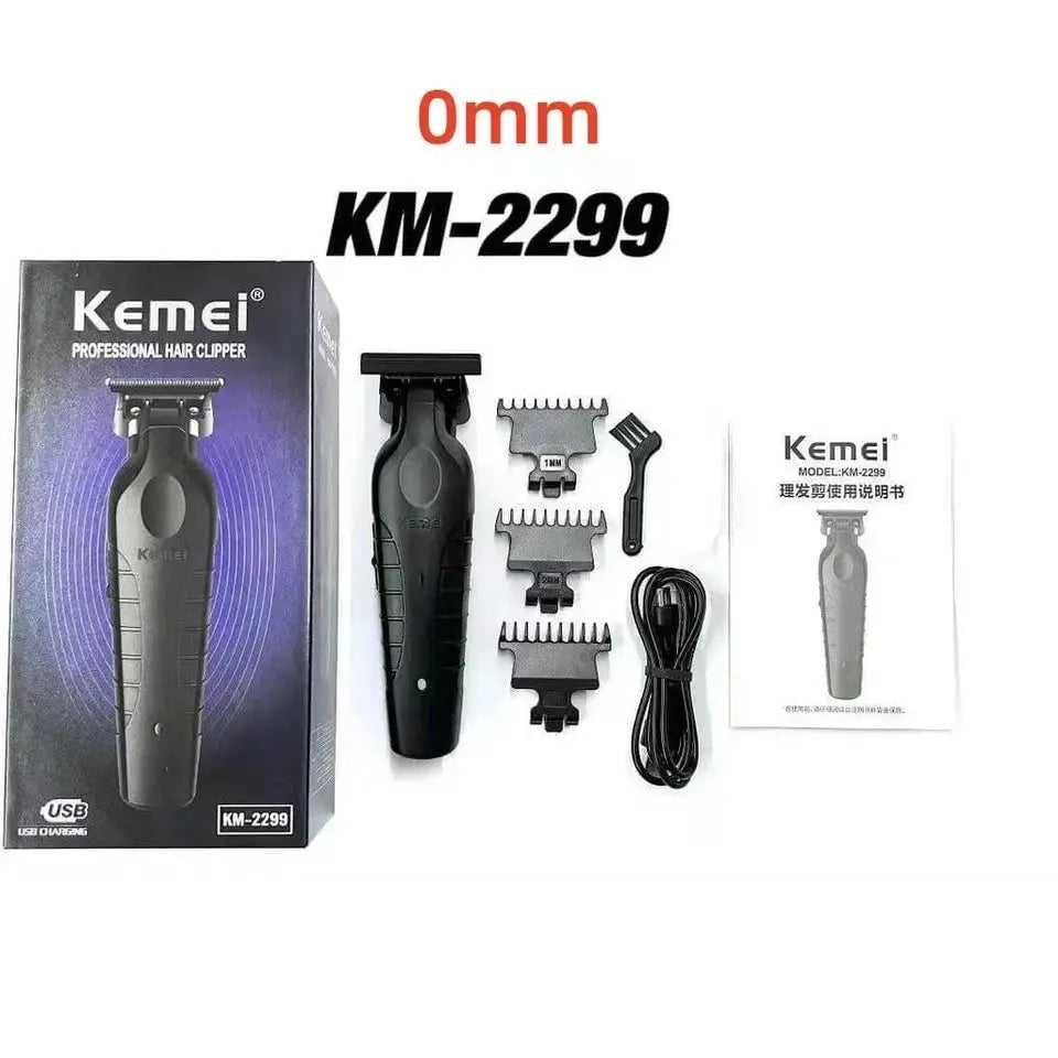 Kemei Professional Barber Cordless 1200 mAh Electric Hair Clippers USB Rechargeable Hair Trimmers Hair Cutting Machine KM-2299 - ALPENZO
