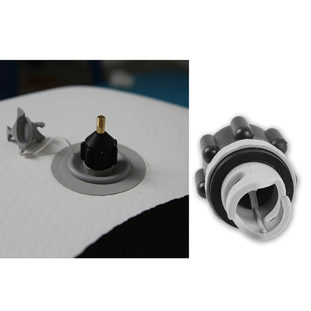Air Valve Adaptor Dustproof Wear-resistant Rowing Boat Air Valve Adaptor Nylon Kayak Inflatable Pump Adapter for SUP Board Boat