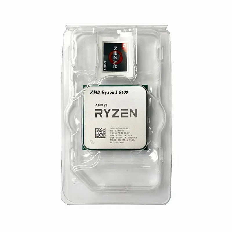 NEW AMD Ryzen 5 5600 R5 5600 3.5 GHz 6-Core 12-Thread CPU Processor 7NM L3=32M 100-000000927 Socket AM4 Graphics Chips Processor - ALPENZO