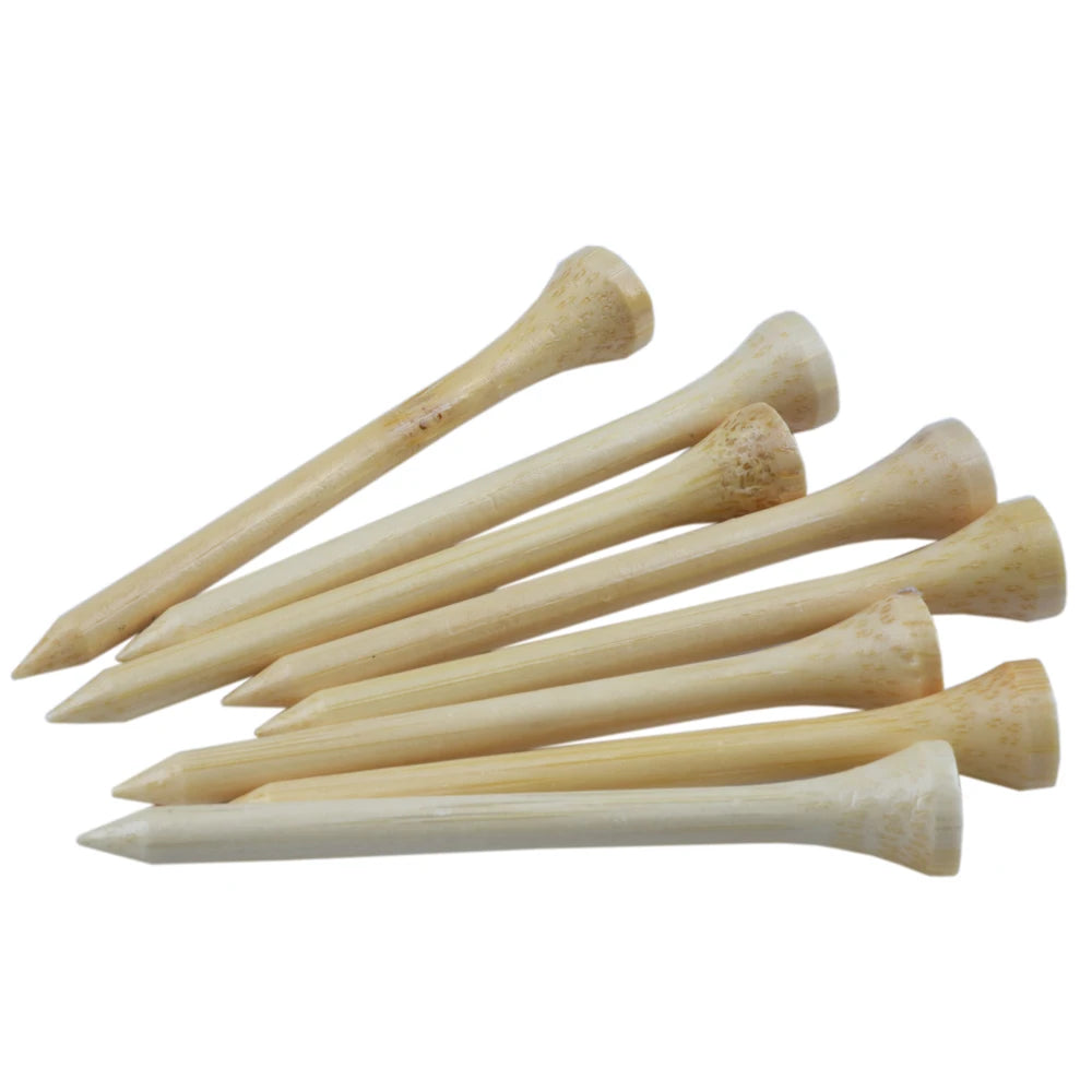 100Pcs/Bag Golf Tees Bamboo Golf Balls Holder 4 Sizes Available Drop Ship 42mm 54mm 70mm 83mm 