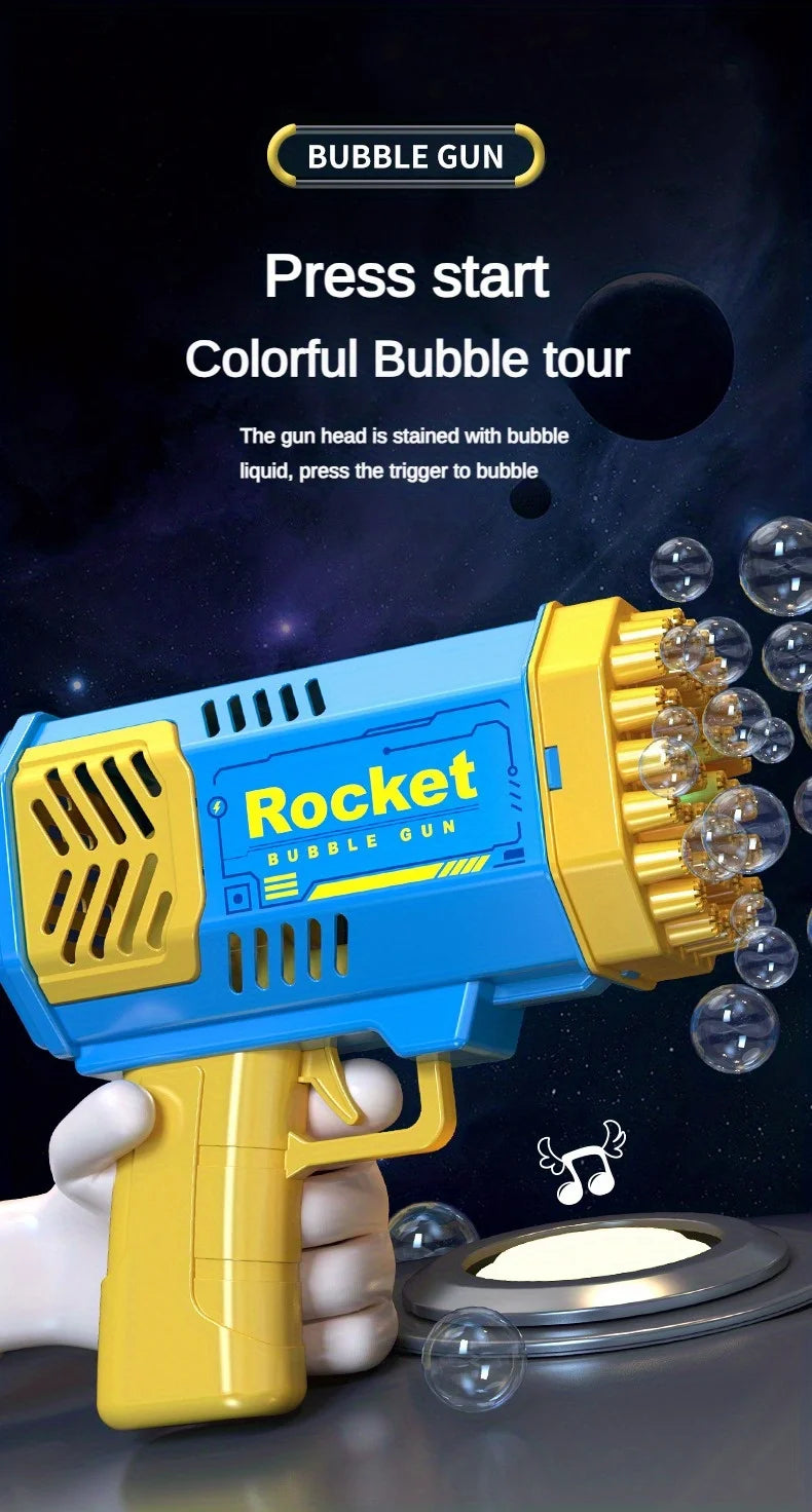 40 Hole Bubble Machine Fully Automatic Bubble Blowing Light Outdoor Bubble Machine without Battery without Bubble Water ALPENZO