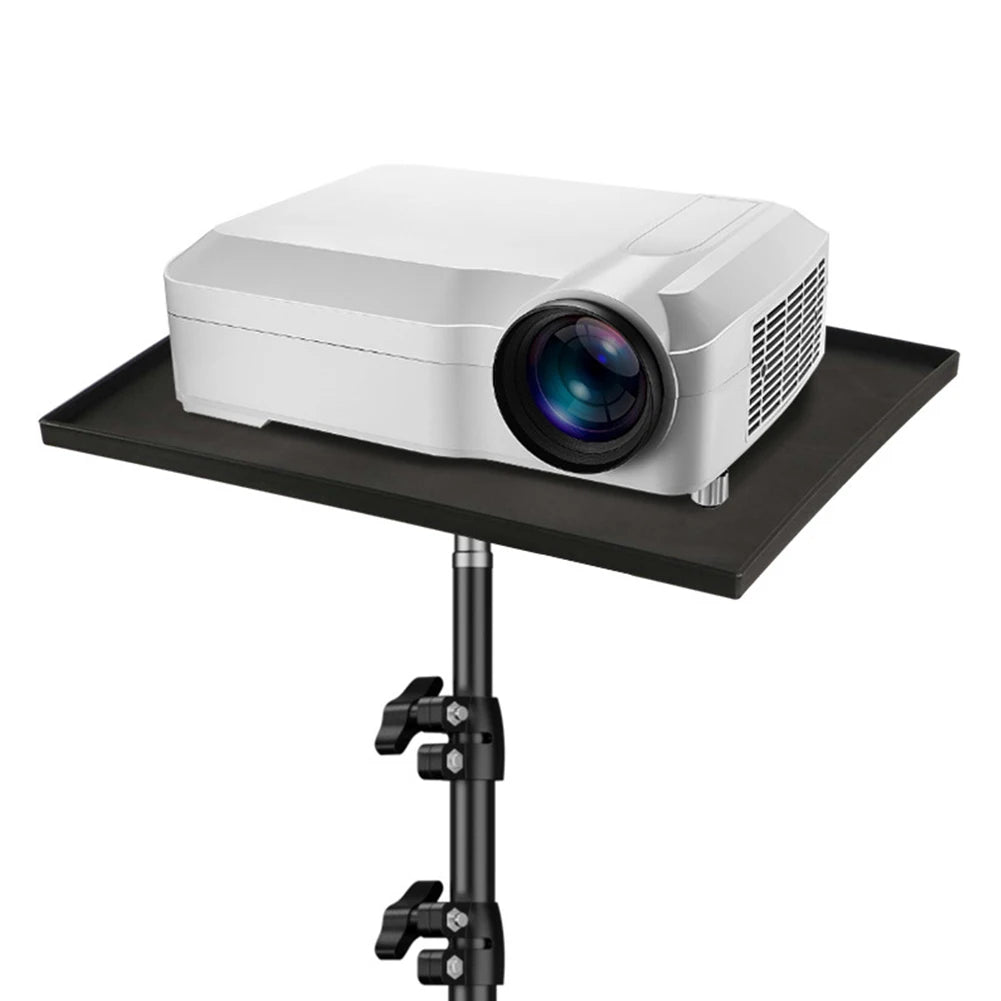 Projectors Tray Tripod Stand Sound Card Projectors Tray Platform Holder Black Plastic 1/4in Screw Adapter