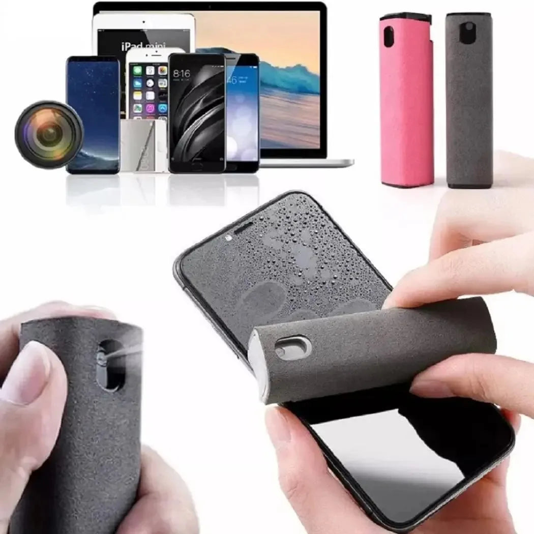 Microfiber Screen Cleaner Spray Bottle Set Mobile Phone Ipad Computer Microfiber Cloth Wipe Iphone Cleaning Glasses Wipes - ALPENZO
