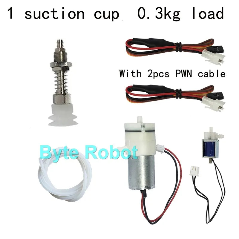 0.3/1/3/6/10/20kg Mechanical Arm Vacuum Pump Suction Cup with PWN Control Switch Sucker for Robot Arm UNO R3 Programmable Robot ALPENZO