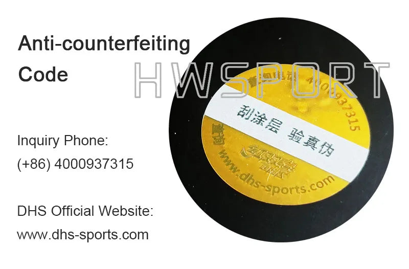 Original DHS Neo Hurricane 3 Table Tennis Rubber Sticky Professional Ping Pong Rubber with High-dense Sponge for Attack Loop