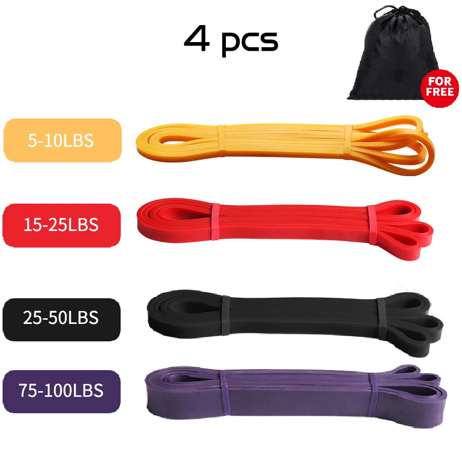 Resistance Bands Exercise Elastic Workout Ruber Loop Strength Rubber Band Gym Fitness Equipment Training Expander Unisex