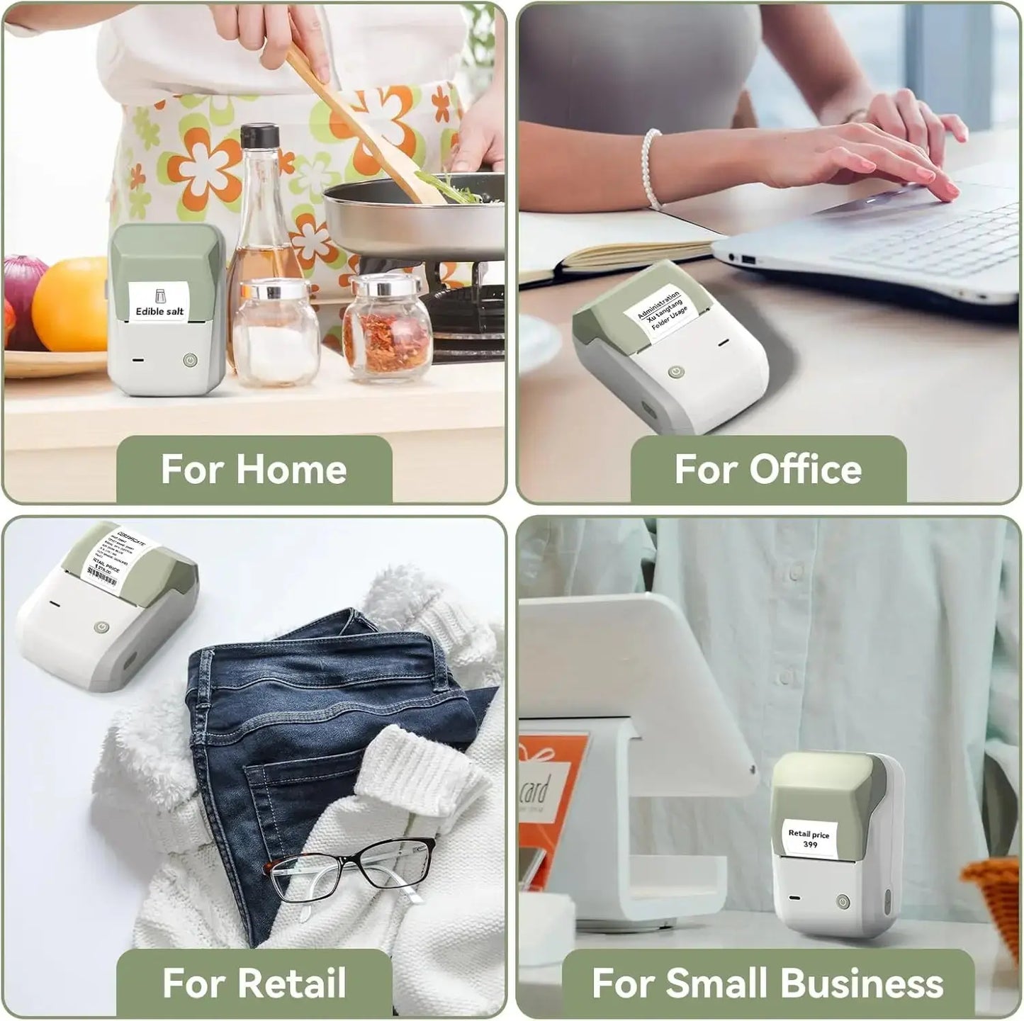 NIIMBOT B1 Portable Thermal Printer With Tapes 2 Inch Adhesive Label Machine Mini Bluetooth Sticker Maker Waterproof Labels Roll - ALPENZO