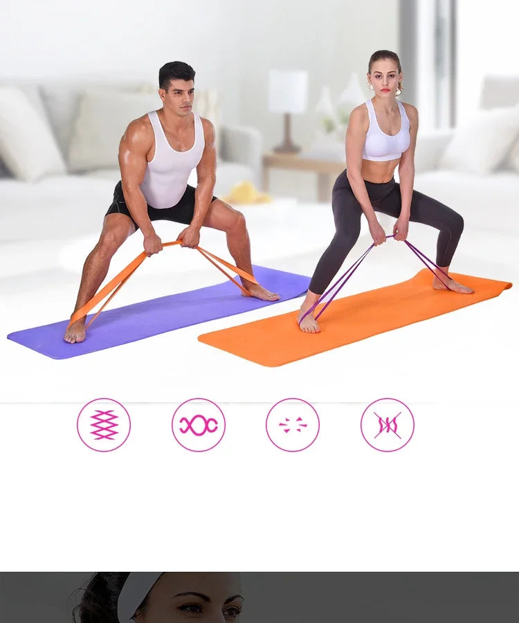 Resistance Bands Exercise Elastic Workout Ruber Loop Strength Rubber Band Gym Fitness Equipment Training Expander Unisex