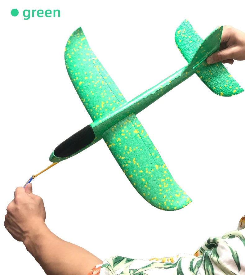 50CM Big Foam Plane Glider Hand Throw Airplane Light Inertial EPP Bubble Planes Outdoor Launch Kids Toys for Children Boys Gift ALPENZO