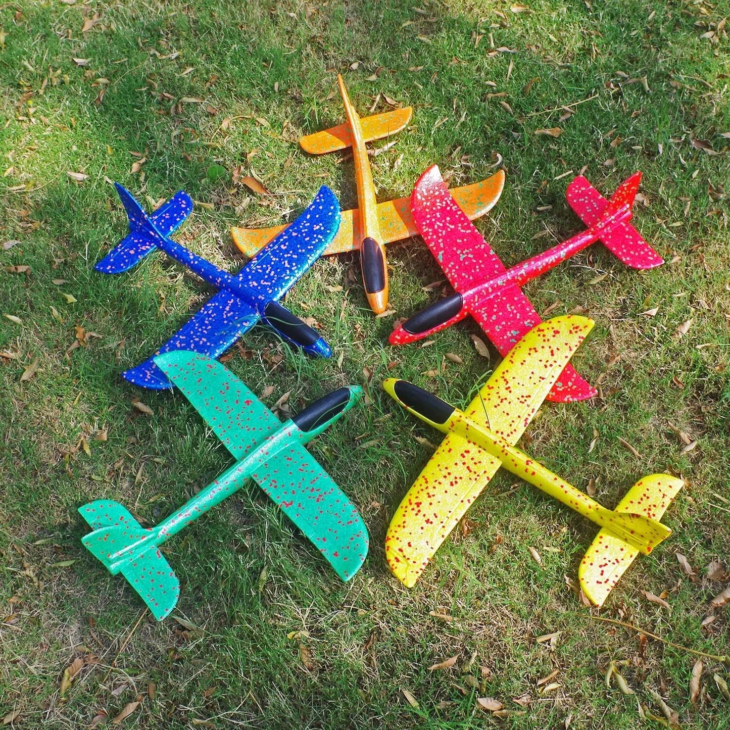 Large Foam Plane Glider Hand Throw Airplane Inertial EPP Bubble Planes Outdoor Launch Kids Toys for Children Boys Gift ALPENZO