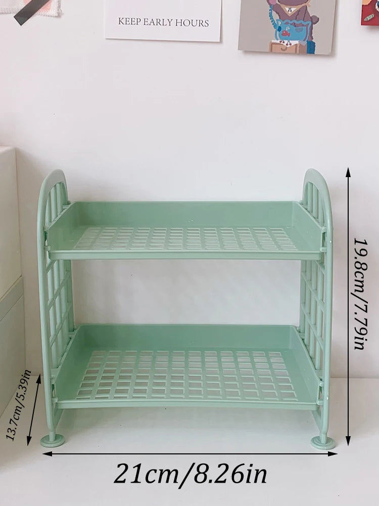1PC High Appearance Horizontal Desktop Storage Shelf Simple Multi-storey Dormitory Storage Shelf Computer Office Available ALPENZO