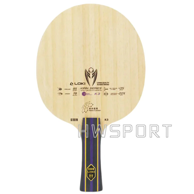 LOKI Kirin K1 K2 K3 Table Tennis Blade Offensive Entry Ping Pong Blade 5+2 Layers Base Board FL Grip