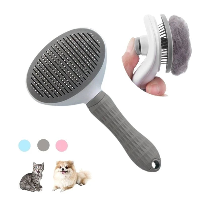 Pet Comb Stainless Steel Needle Comb Pet Dog Cleaning Brush Dog And Cat Hair Removal Floating Hair Cleaning Beauty Skin Care - ALPENZO