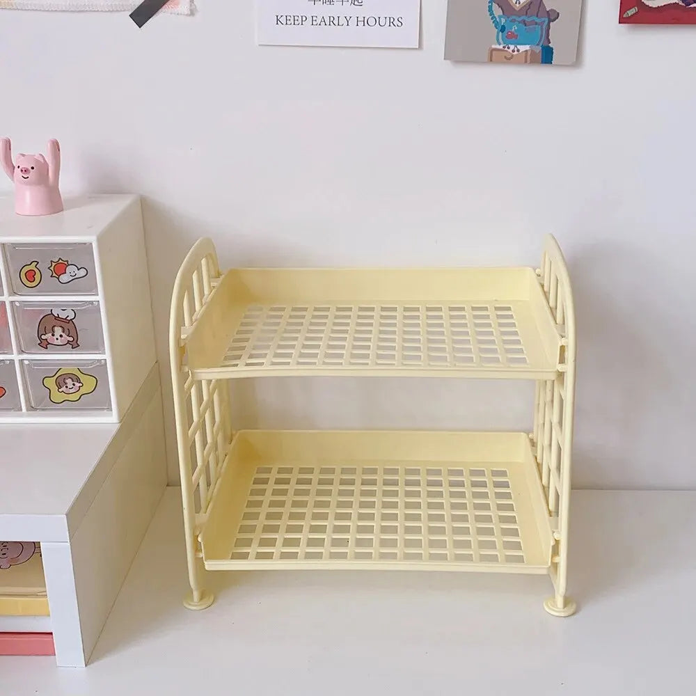 1PC High Appearance Horizontal Desktop Storage Shelf Simple Multi-storey Dormitory Storage Shelf Computer Office Available ALPENZO