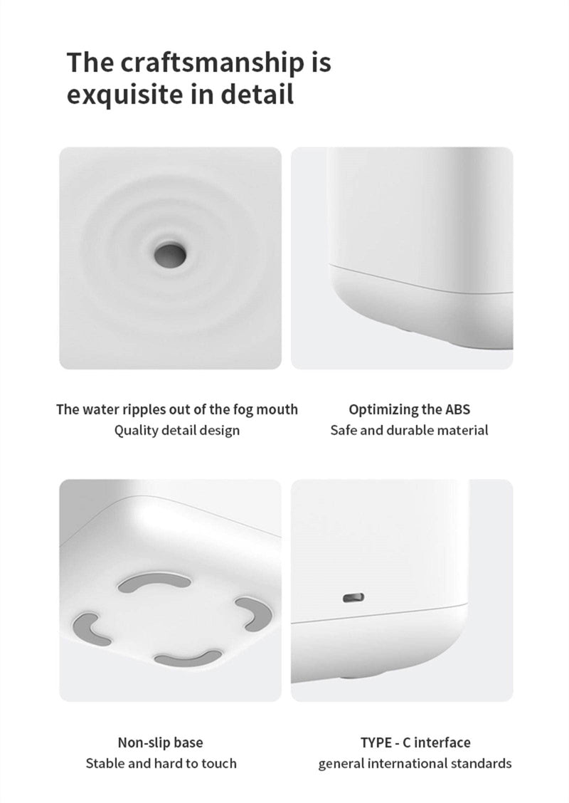 Anti-Gravity Humidifier With Clock Water Drop Backflow Aroma Diffuser Large Capacity Office Bedroom Mute Household Sprayer ALPENZO