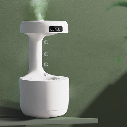 Anti-Gravity Humidifier With Clock Water Drop Backflow Aroma Diffuser Large Capacity Office Bedroom Mute Household Sprayer ALPENZO