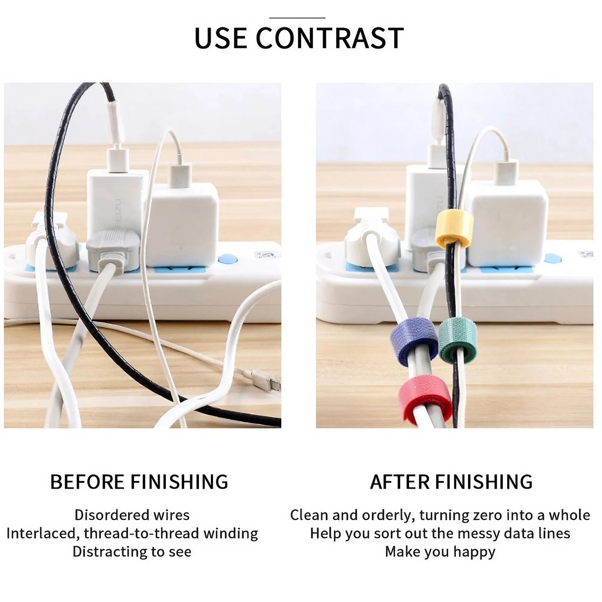STONEGO Cable Organizer Cable Management Cable Winder Tape Protector for wire Ties Phone Accessories organizador cables - ALPENZO