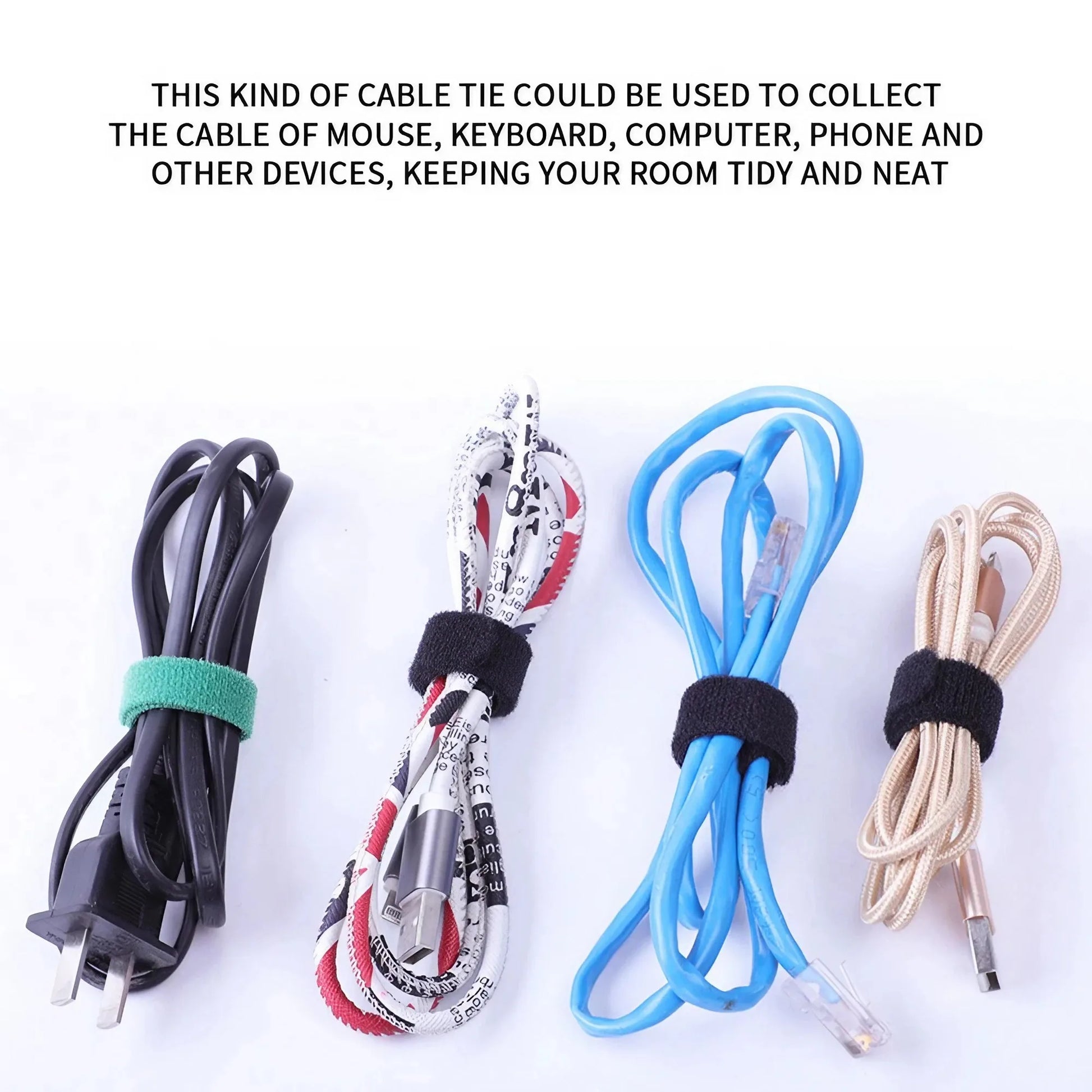 STONEGO Cable Organizer Cable Management Cable Winder Tape Protector for wire Ties Phone Accessories organizador cables - ALPENZO