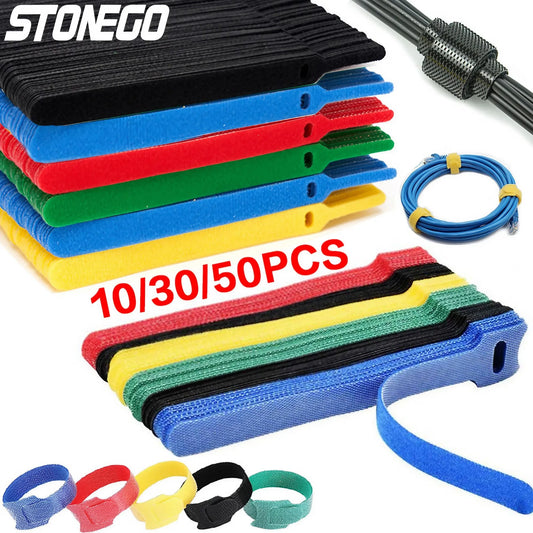 STONEGO Cable Organizer Cable Management Cable Winder Tape Protector for wire Ties Phone Accessories organizador cables - ALPENZO