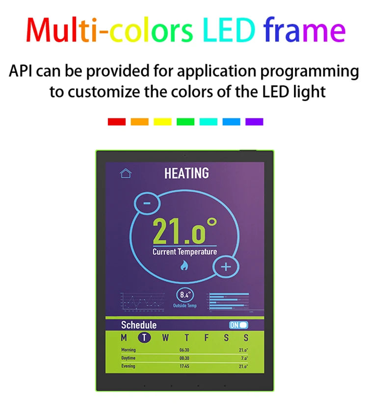 10.1 inch android smart home control panel with touch screen, 4GB RAM, wifi 6, RJ45, PoE,RS232, RS48, software not included. - ALPENZO