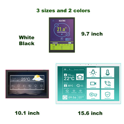 10.1 inch android smart home control panel with touch screen, 4GB RAM, wifi 6, RJ45, PoE,RS232, RS48, software not included. - ALPENZO