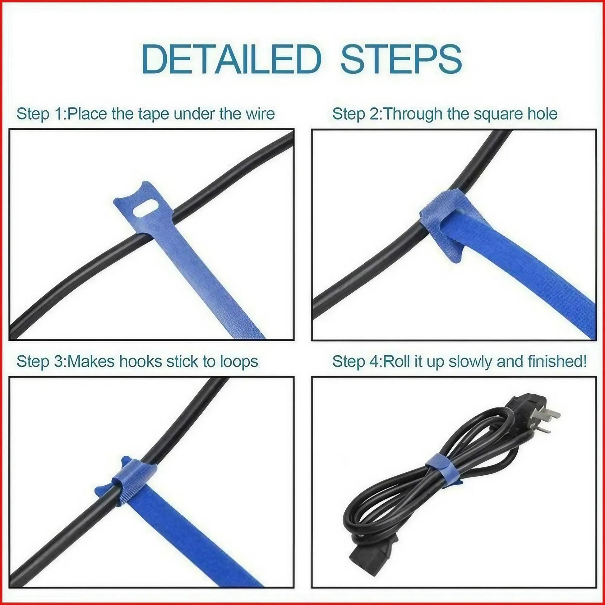 STONEGO Cable Organizer Cable Management Cable Winder Tape Protector for wire Ties Phone Accessories organizador cables - ALPENZO