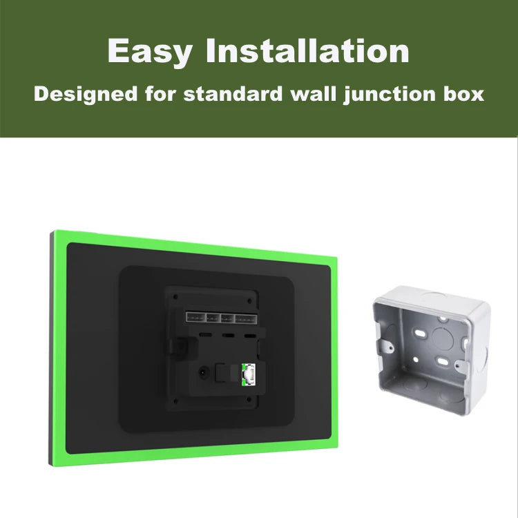 10.1 inch android smart home control panel with touch screen, 4GB RAM, wifi 6, RJ45, PoE,RS232, RS48, software not included. - ALPENZO