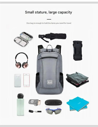 Outdoor Ultra-light Travel Portable Folding Backpack Waterproof Skin Storage Bag Mountaineering Leisure Sports Backpack