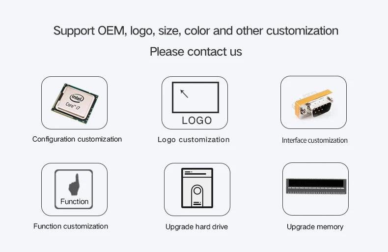 12" 10" 15 Inch Industrial Tablet Panel PC Desktop Computer Resistive Touch Core i3 Win XP/7/10 System USB SSD WiFi Mini PC - ALPENZO