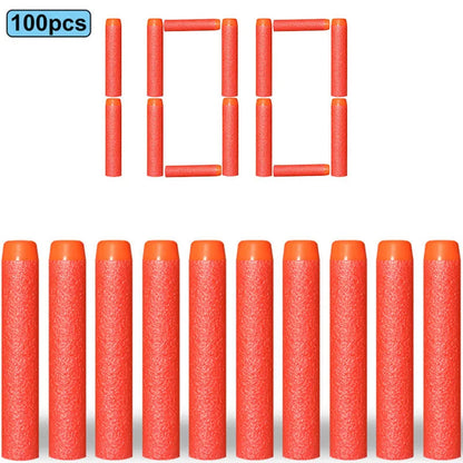 7.2cm 100pcs For Nerf Soft Bullets Darts Round Head Refill Sponge Darts Kids Children Toy Gun Bullets For NERF N-Strike Blasters ALPENZO