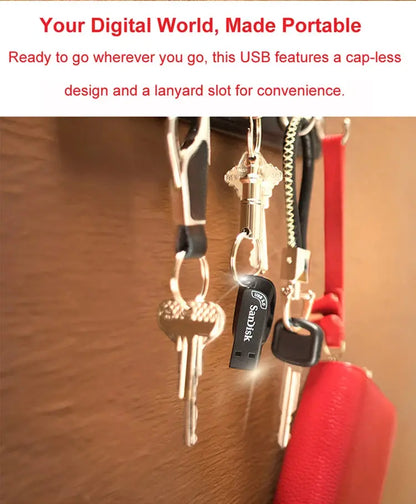 Original SanDisk USB 3.2 USB Flash Drive CZ410 32GB 64GB 128GB 256GB Pen Drive Memory Stick Black U Disk Mini Pendrive - ALPENZO