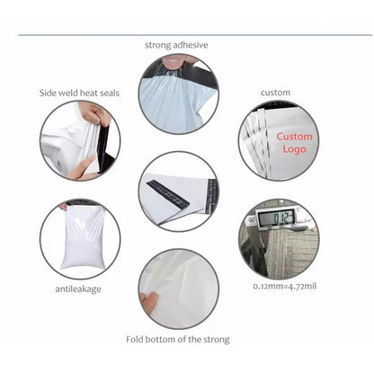 INPLUSTOP Pink Poly Express Mailing Pouch THANK YOU Clothing Opaque Courier Parcel Bag Envelope Logistics Storage Bags ALPENZO